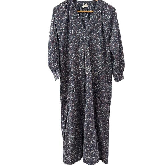 Mirth Palm Springs Caftan in Blue Florals Size Small - Picture 3 of 13